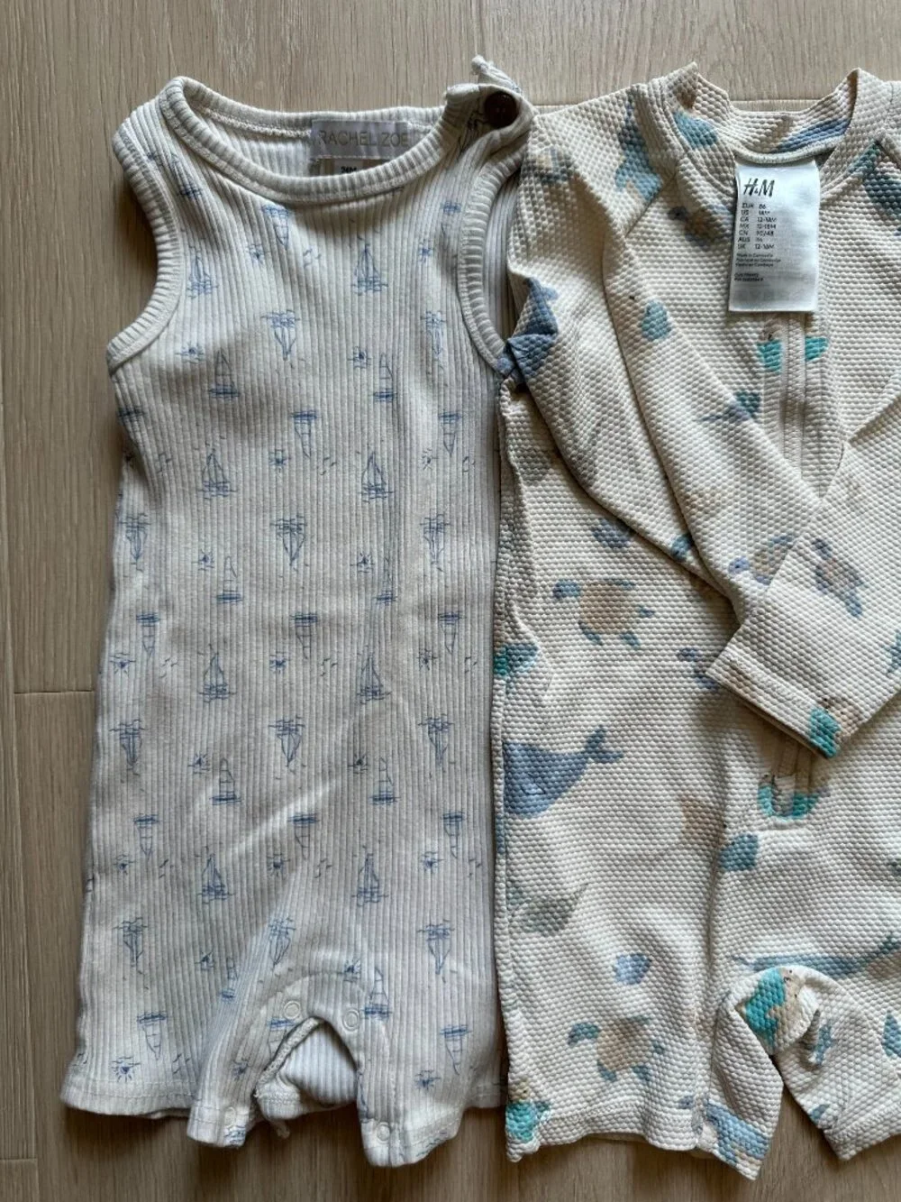Lot of 3 Baby Boy Romper Outfit Bundle 12-24M Kids